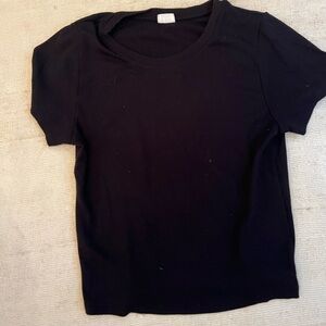 Aritzia Black Crew Neck Top